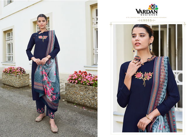 Vardan Sarshiya 2 New Fancy Exclusive Wear Designer Kurti Pant With Dupatta Collection